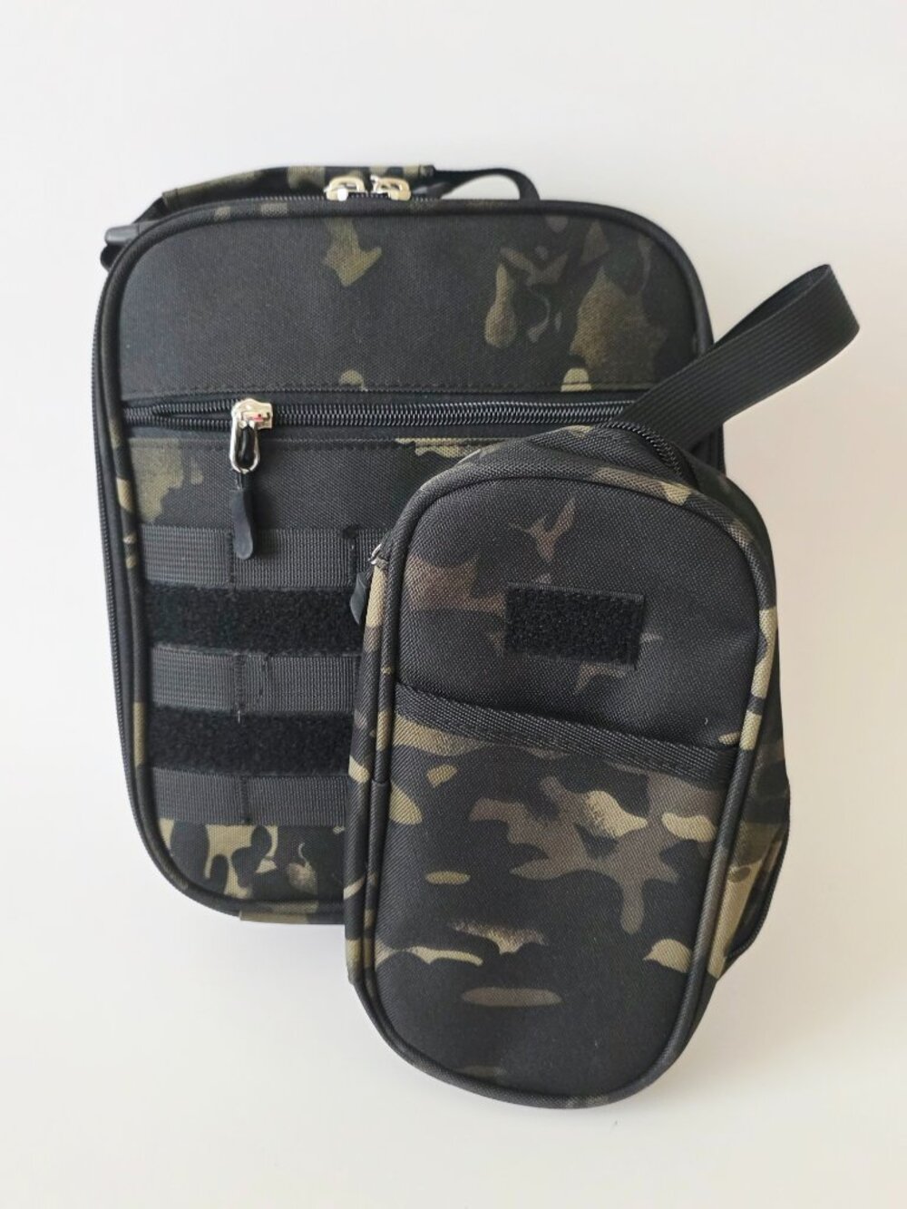 NWOT! Camo Insulated Lunch Tote and Accessories/Pencil Case Set w/Molle Strips